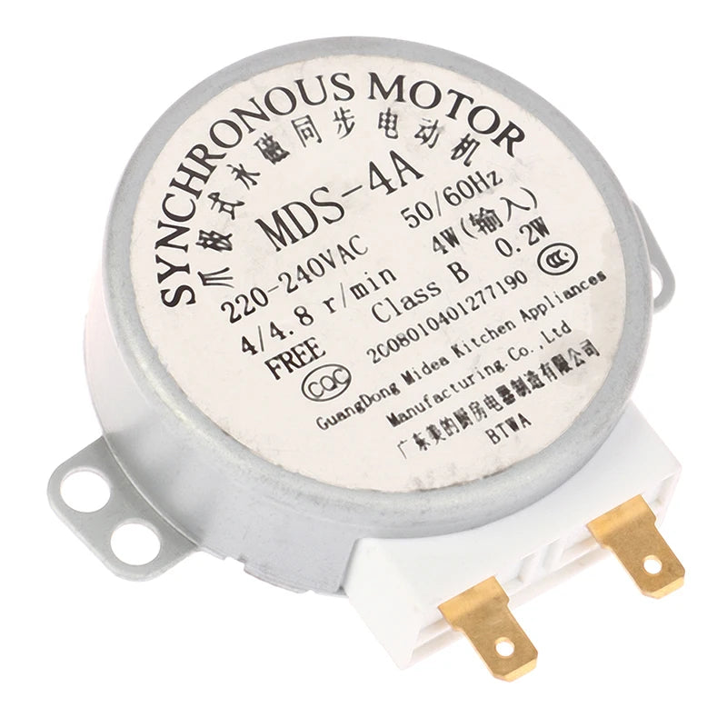 MDS-4A 220V Microwave Turntable Motor – Replacement Synchronous Tray Motor with Coupling