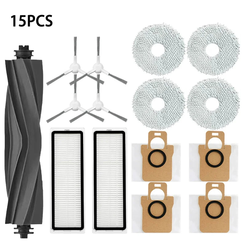 Dreame Bot L10 Ultra/L10s Ultra Replacement Parts Accessories Roller Side Brush Hepa Filter Mop Cloth Dust Bag.