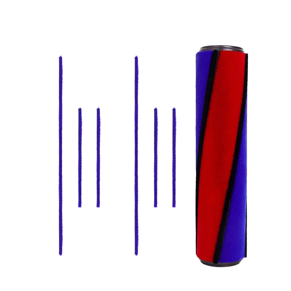 For Dyson V6 V7 V8 V10 V11 Soft Roller Brush Soft Plush Strips Roller Brush Bar Vacuum Cleaner Replacement Accessory Floor Brush