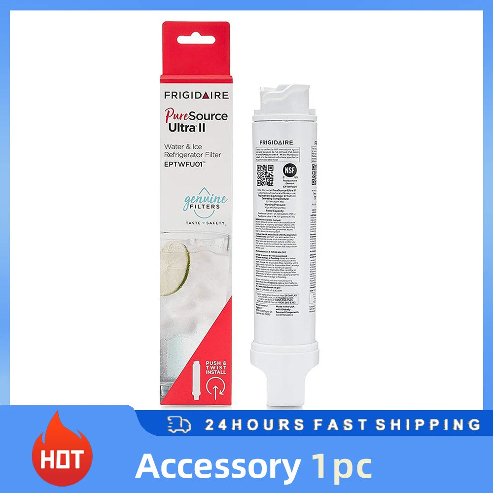 Replacement Refrigerator Water Filter — EPTWFU01 / EWF02 / 4562222 Reference