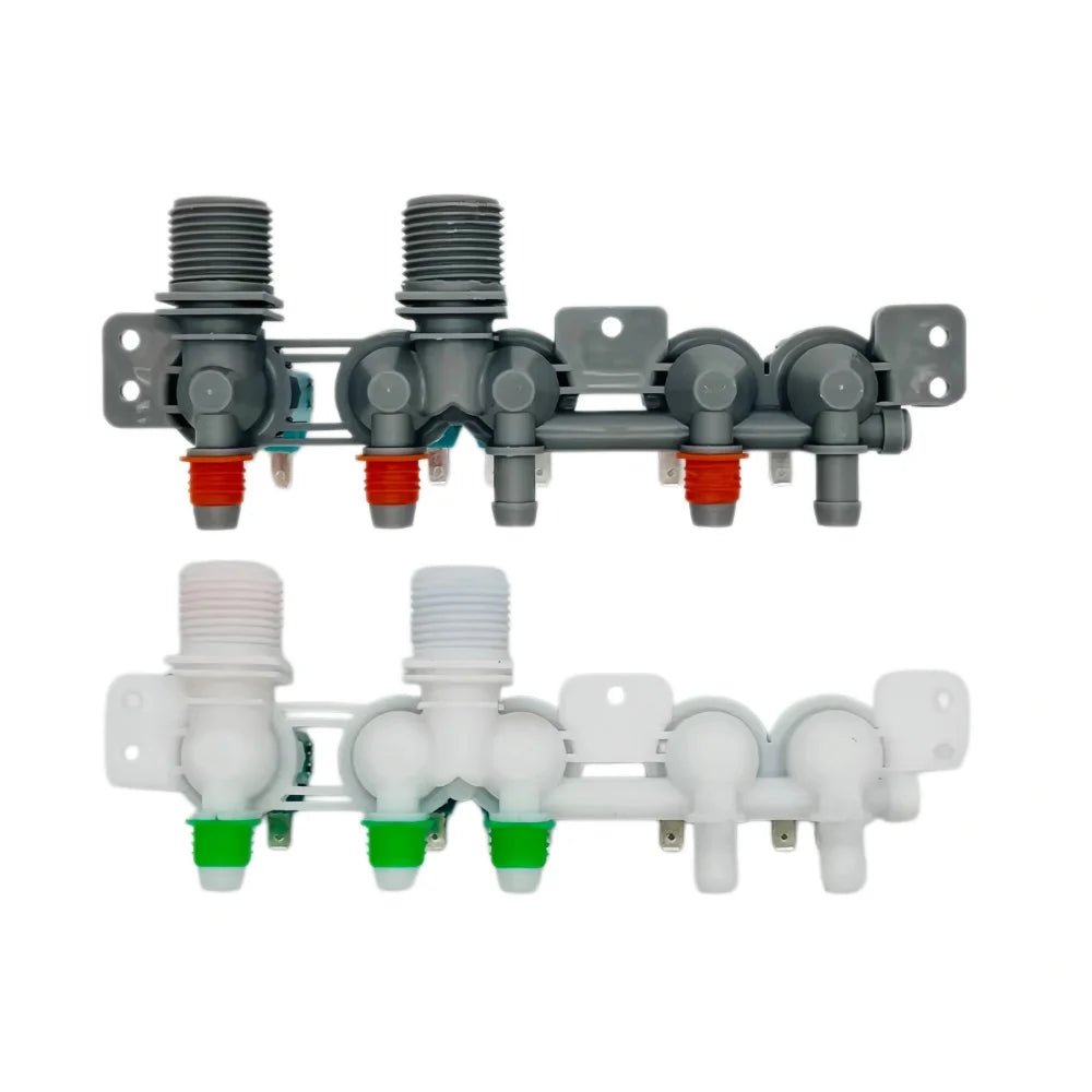 Washer Appliance Water Valve DC97-15459K Double Inlet 5 Outlets C-076-19-B13 Electromagnetic Valve for Laundry Parts