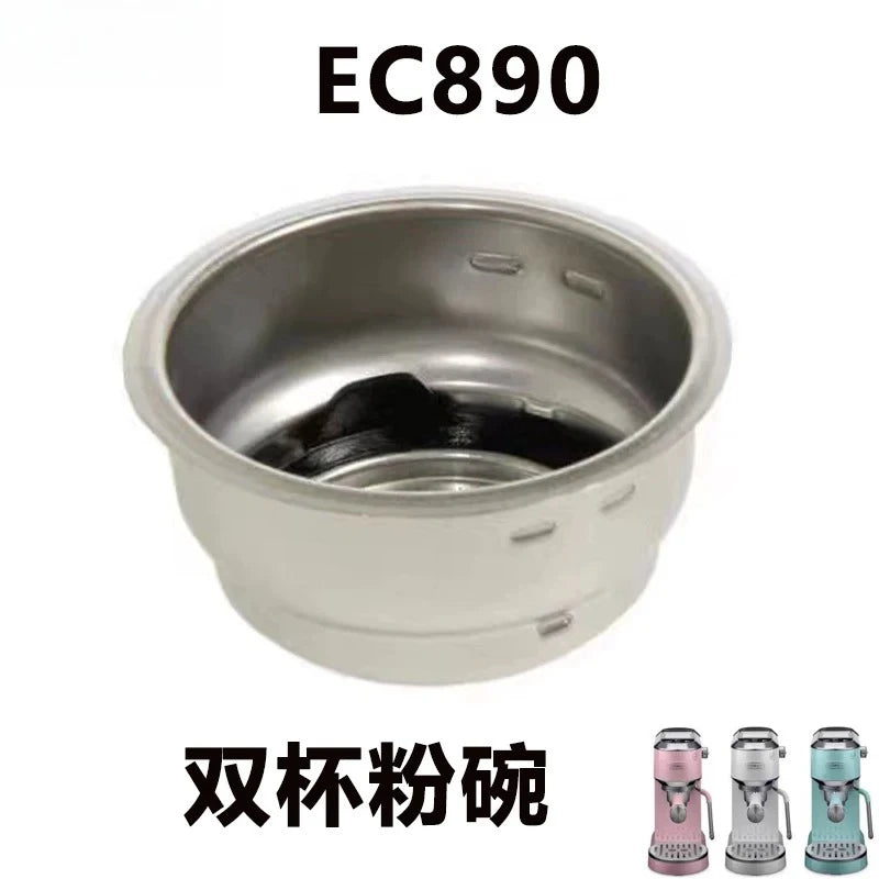 For Delonghi semi-automatic coffee machine EC890 single and double powder bowl water handle accessories